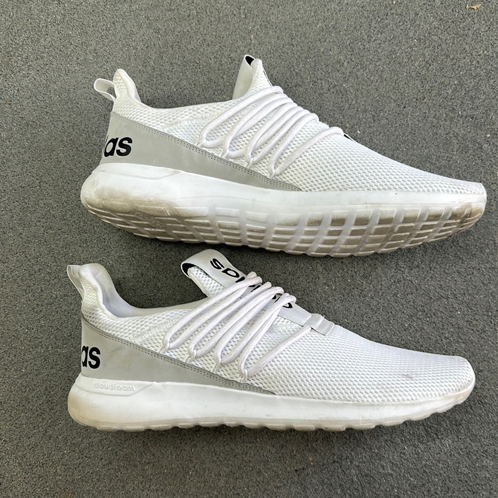 Adidas Size 14 Cloudfoam Comfort White Sneakers ART FX8803